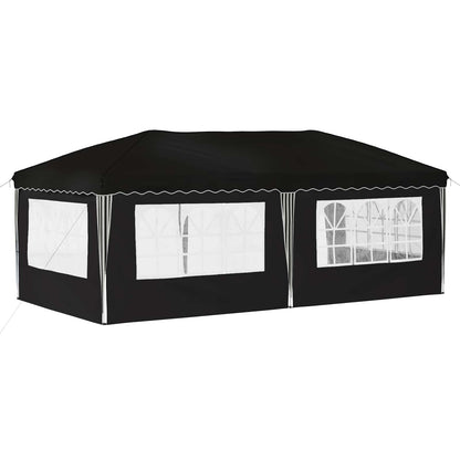 vidaXL Pop-up Party Tent 575 x 289 x 245 cm Black
