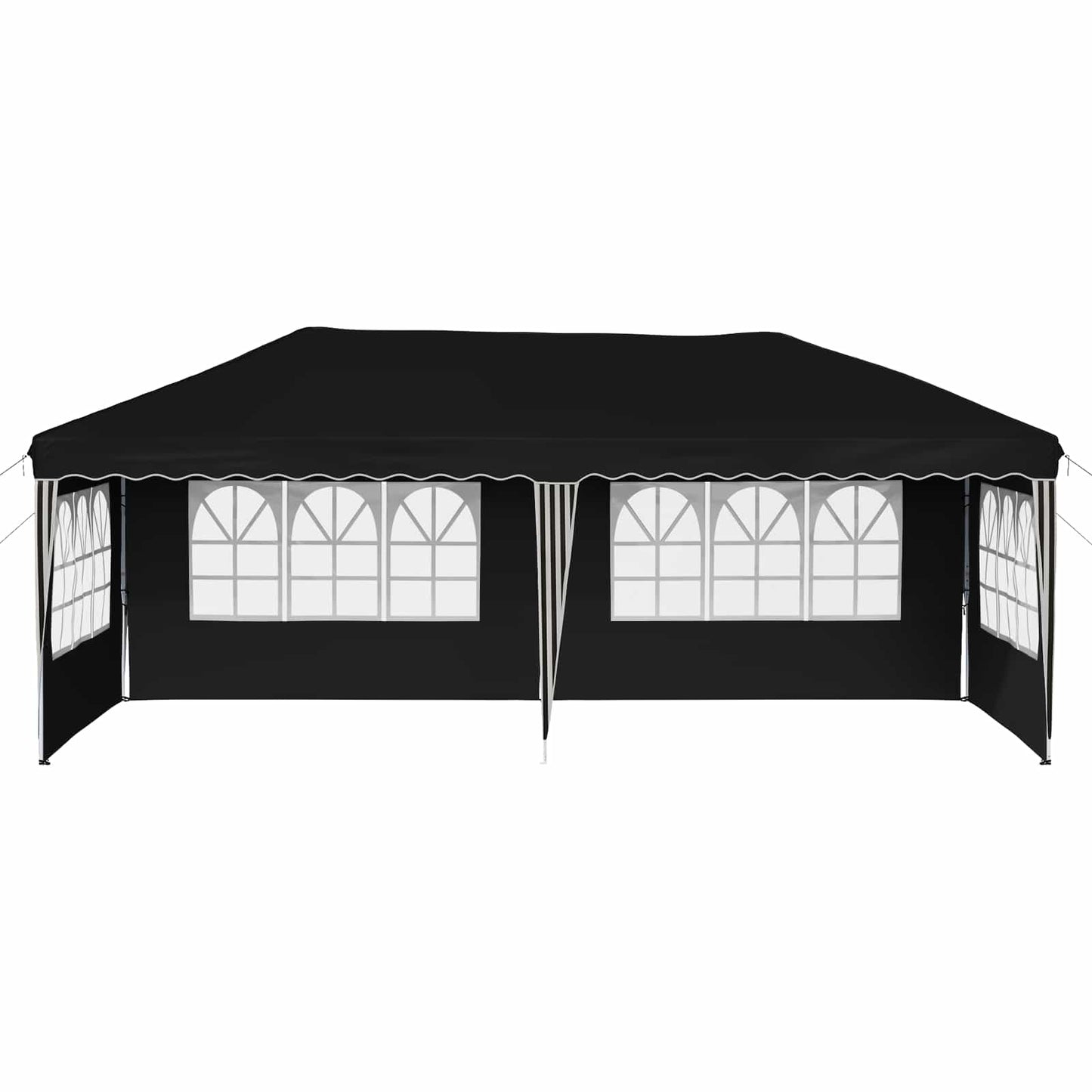 vidaXL Pop-up Party Tent 575 x 289 x 245 cm Black
