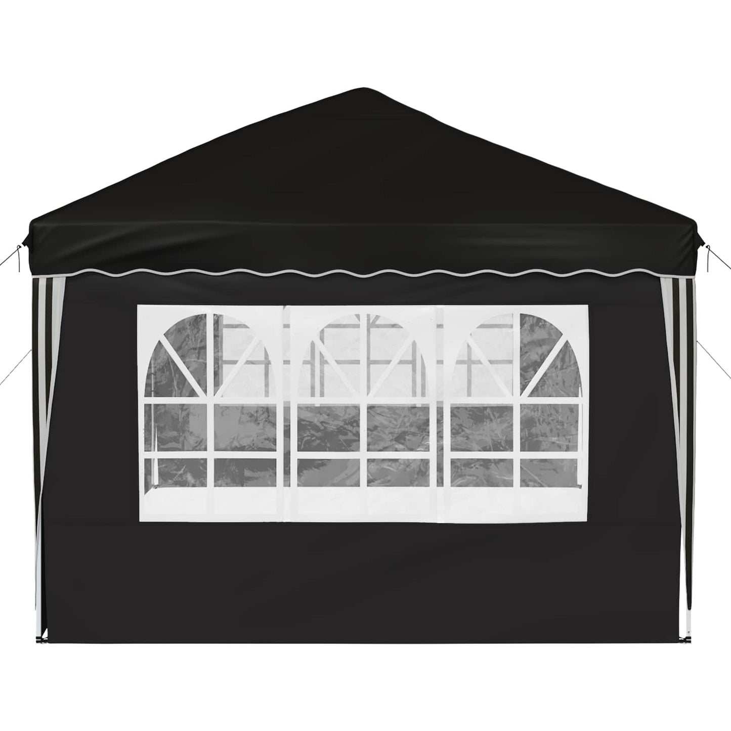 vidaXL Pop-up Party Tent 575 x 289 x 245 cm Black