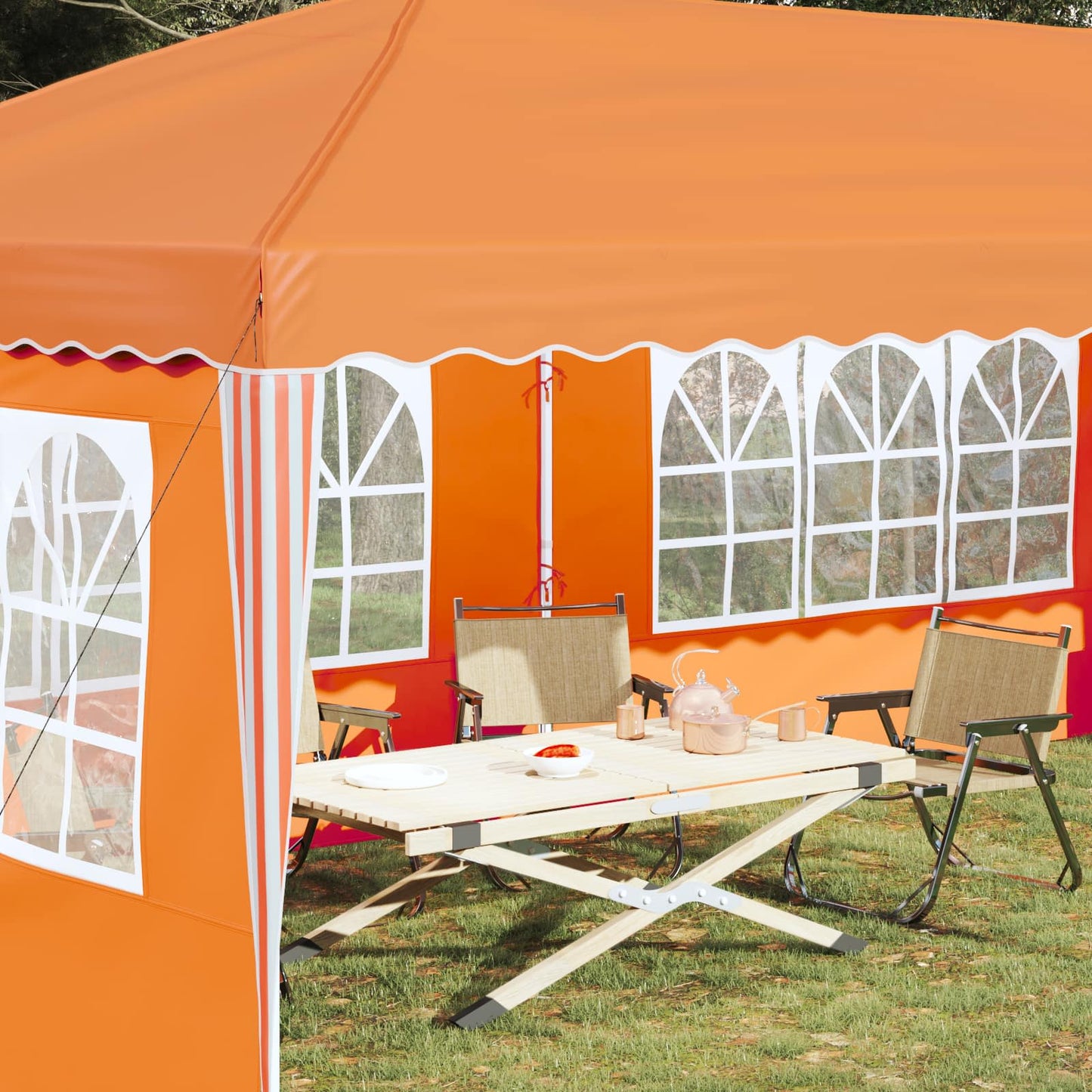 vidaXL Pop-up Party Tent 575 x 289 x 245 cm Orange