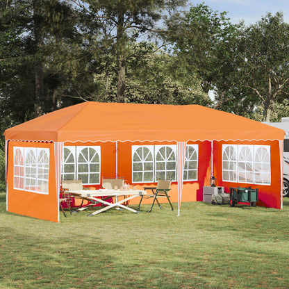 vidaXL Pop-up Party Tent 575 x 289 x 245 cm Orange