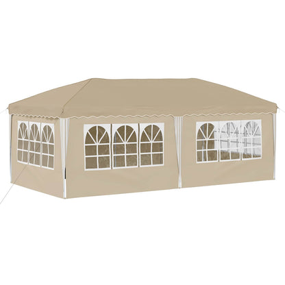 vidaXL Pop-up Party Tent 575 x 288 x 245 cm Cream