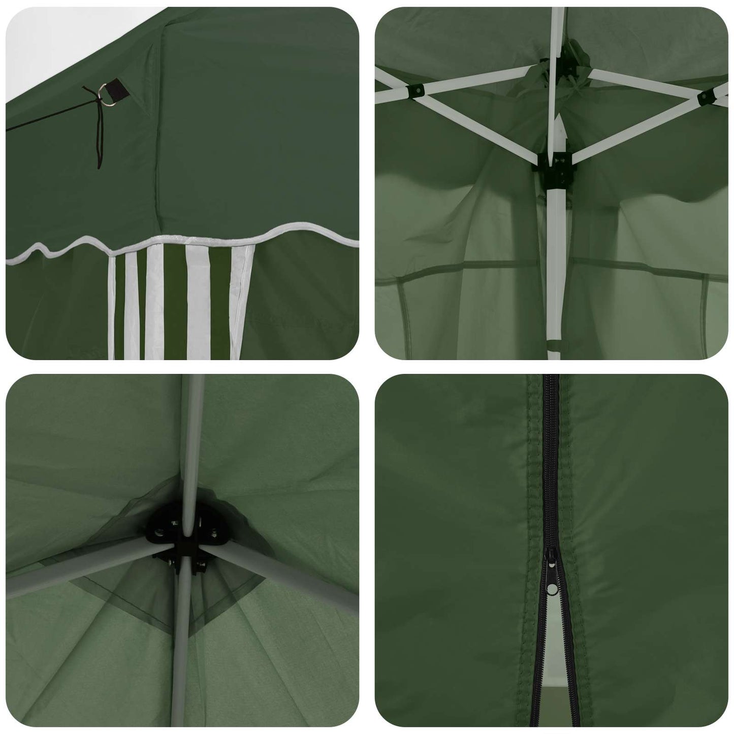 vidaXL Pop-up Party Tent 575 x 288 x 245 cm Green