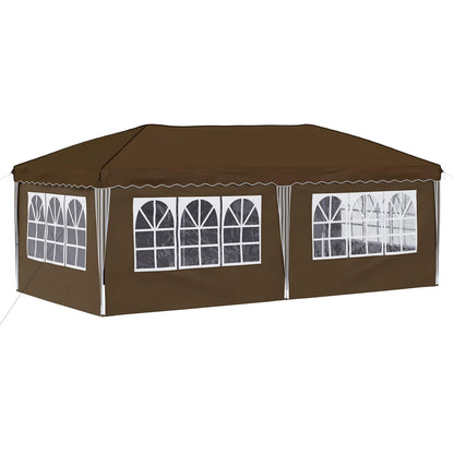 vidaXL Pop-up Party Tent 575 x 288 x 245 cm Taupe