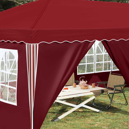 vidaXL Pop-up Party Tent 575 x 288 x 245 cm Burgundy