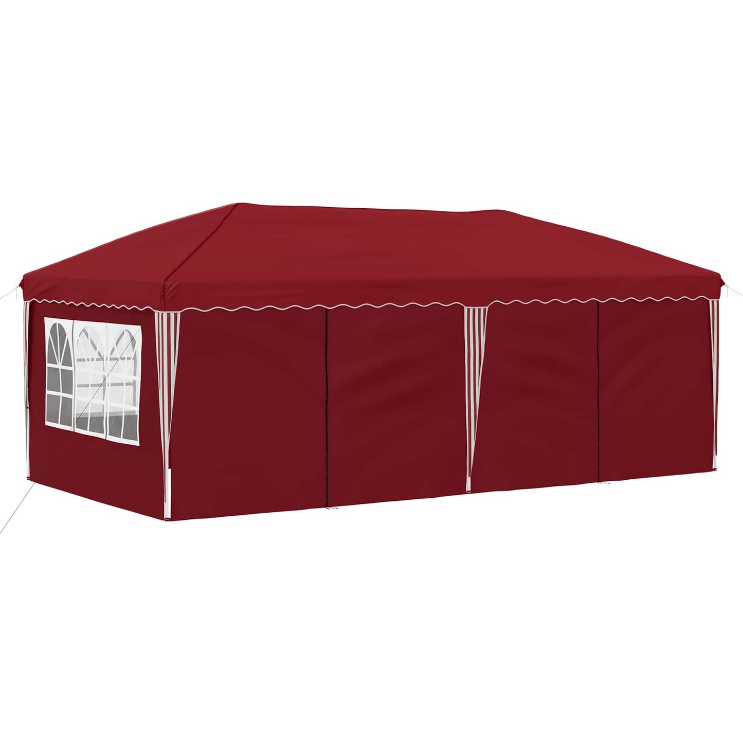 vidaXL Pop-up Party Tent 575 x 288 x 245 cm Burgundy