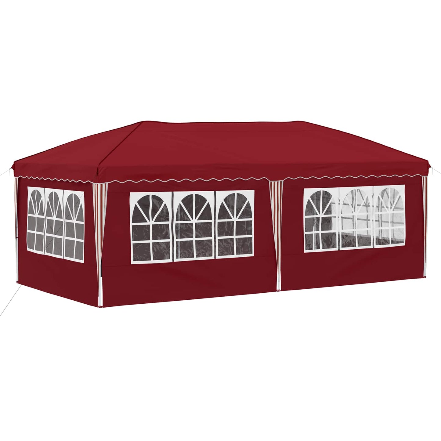 vidaXL Pop-up Party Tent 575 x 288 x 245 cm Burgundy