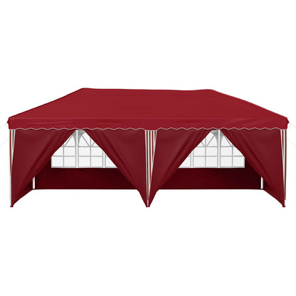 vidaXL Pop-up Party Tent 575 x 288 x 245 cm Burgundy