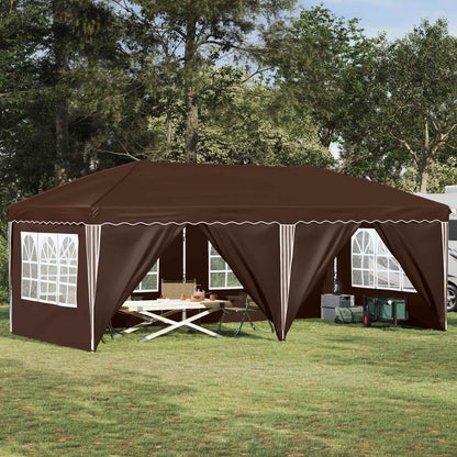 vidaXL Pop-up Party Tent 575 x 288 x 245 cm Brown