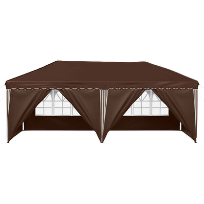 vidaXL Pop-up Party Tent 575 x 288 x 245 cm Brown