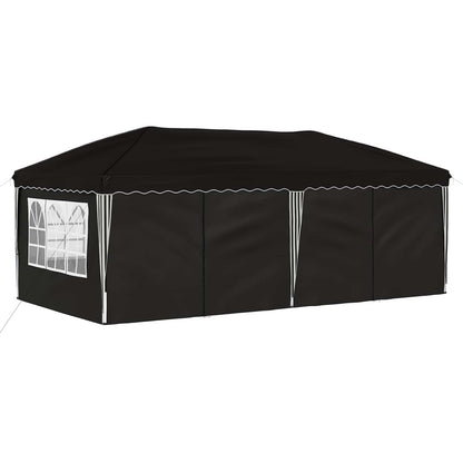 vidaXL Pop-up Party Tent 575 x 288 x 245 cm Black