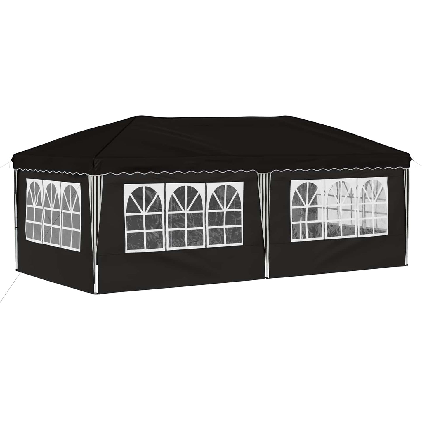 vidaXL Pop-up Party Tent 575 x 288 x 245 cm Black