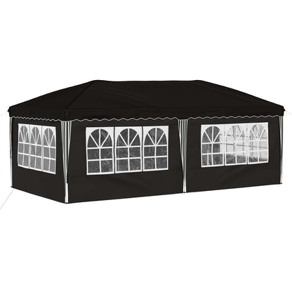 vidaXL Pop-up Party Tent 575 x 288 x 245 cm Black