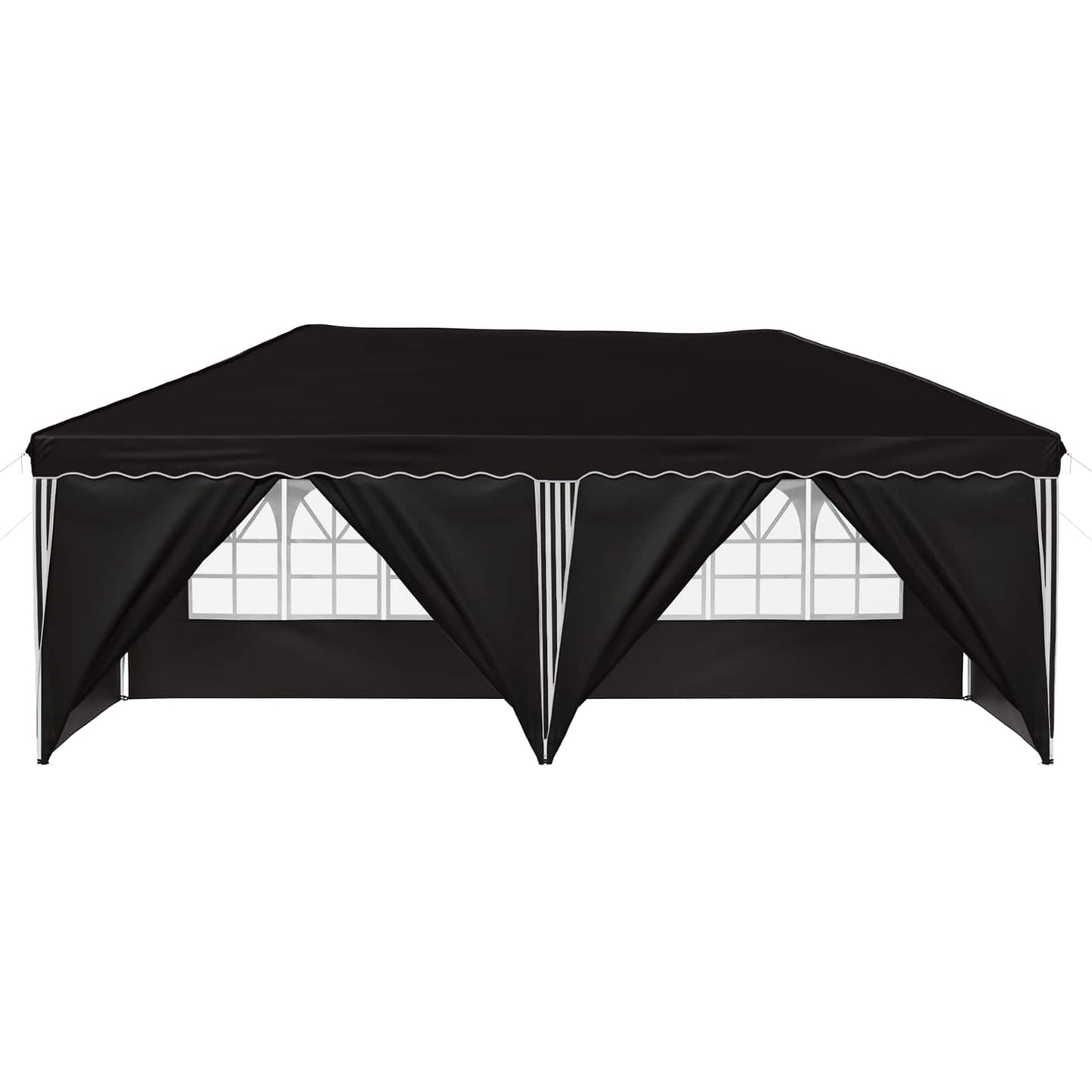 vidaXL Pop-up Party Tent 575 x 288 x 245 cm Black