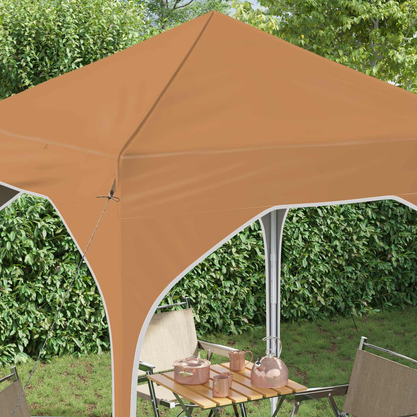vidaXL Pop-up Party Tent 194 x 194 x 245 cm Beige