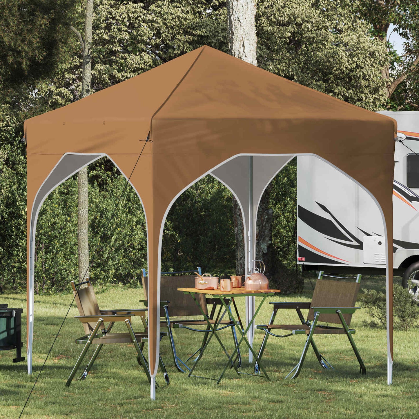 vidaXL Pop-up Party Tent 194 x 194 x 245 cm Beige