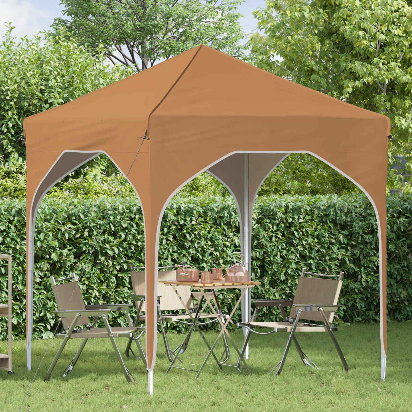 vidaXL Pop-up Party Tent 194 x 194 x 245 cm Beige