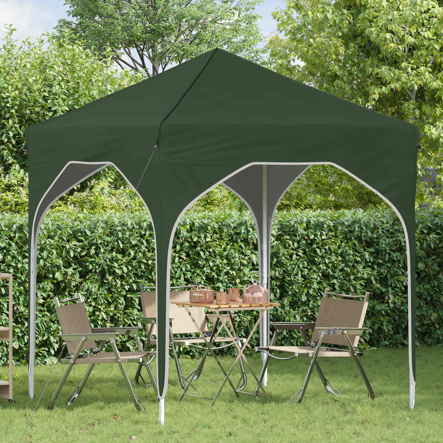 vidaXL Pop-up Party Tent 194 x 194 x 245 cm Green