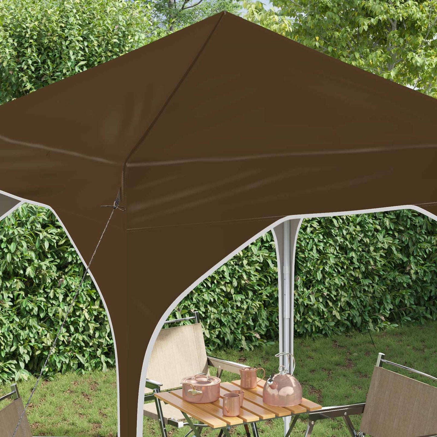 vidaXL Pop-up Party Tent 194 x 194 x 245 cm Taupe