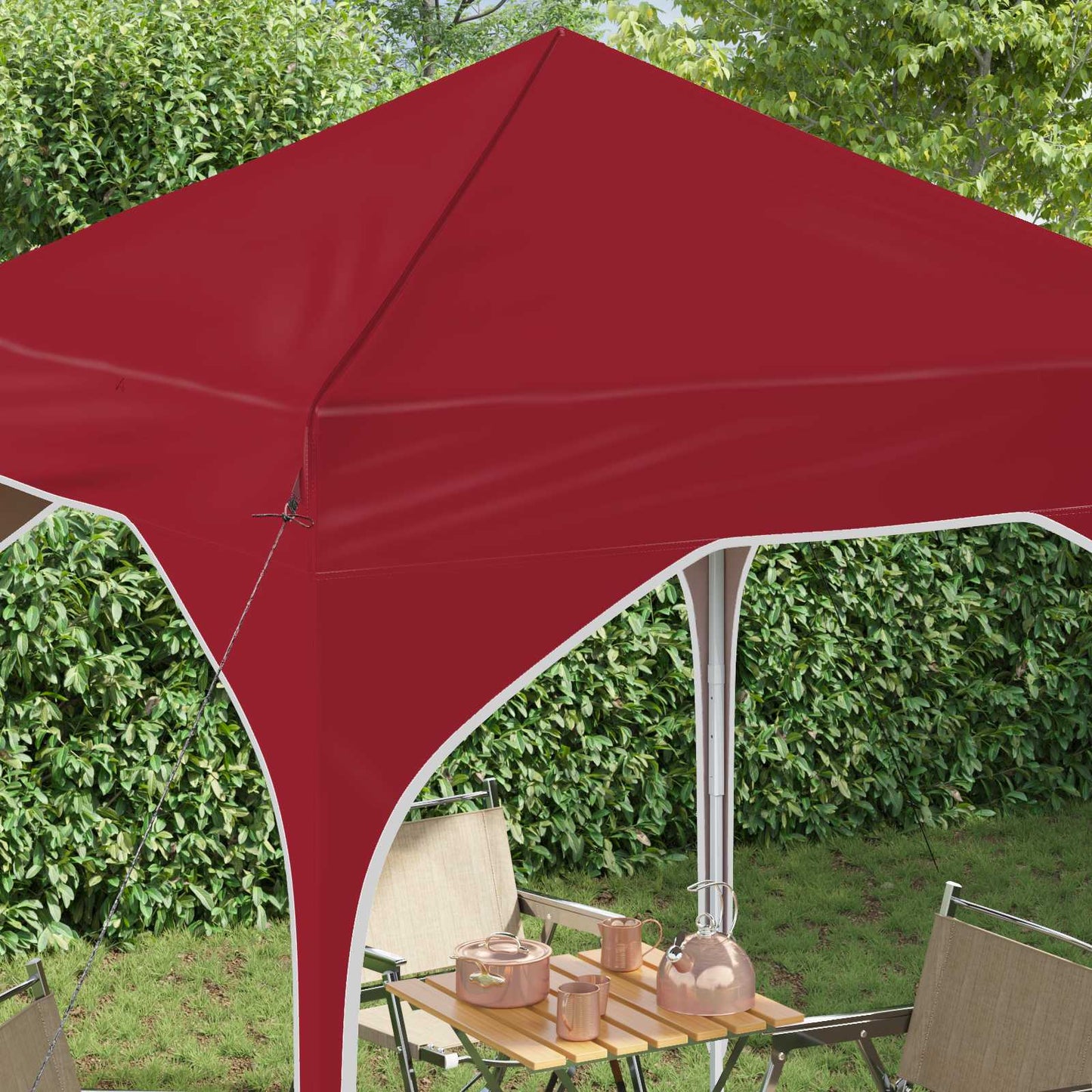 vidaXL Pop-up Party Tent 194 x 194 x 245 cm Burgundy