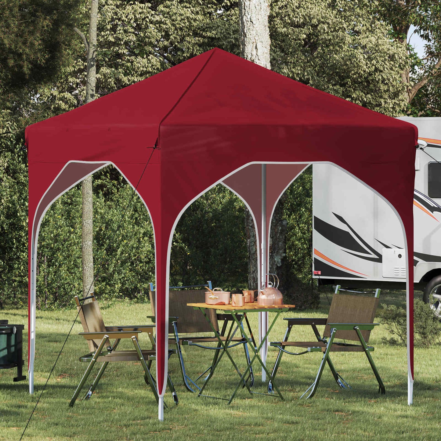 vidaXL Pop-up Party Tent 194 x 194 x 245 cm Burgundy