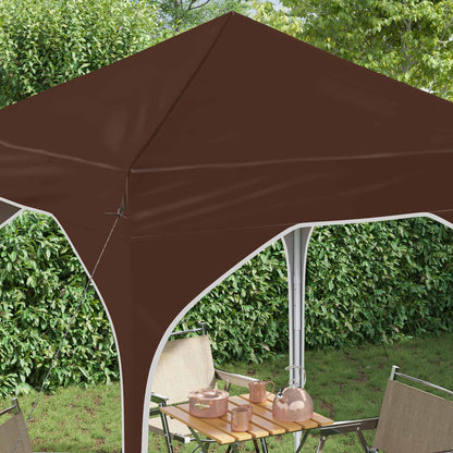 vidaXL Pop-up Party Tent 194 x 194 x 245 cm Brown
