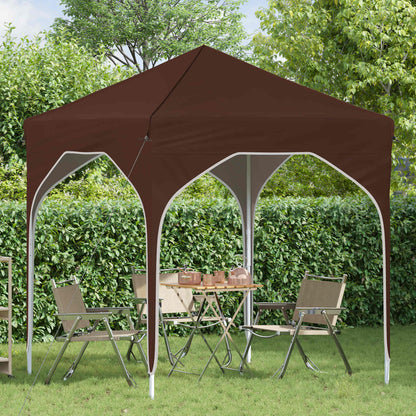vidaXL Pop-up Party Tent 194 x 194 x 245 cm Brown