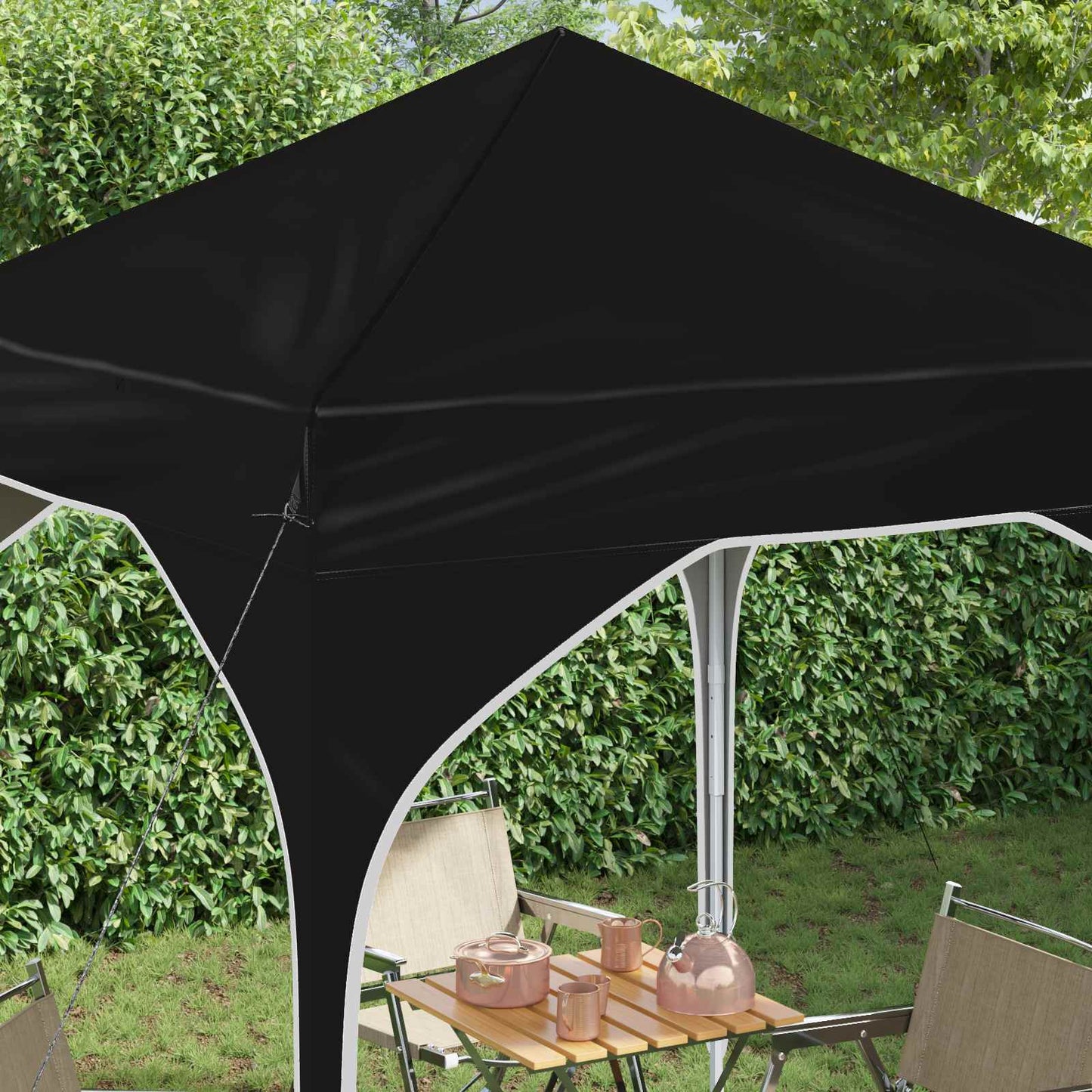 vidaXL Pop-up Party Tent 194 x 194 x 245 cm Black