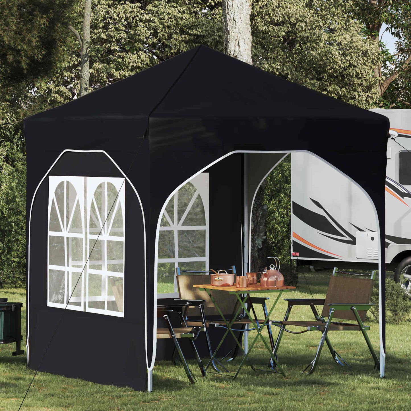 vidaXL Pop-up Party Tent 192 x 192 x 245 cm Antracite