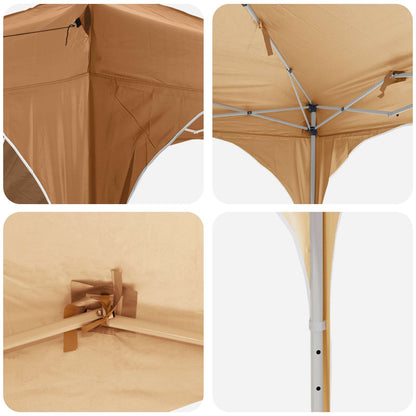 vidaXL Pop-up Party Tent 192 x 192 x 245 cm Beige