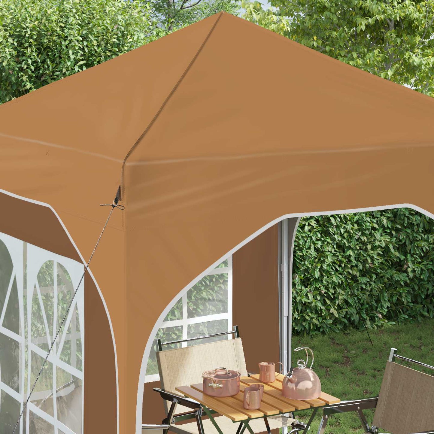 vidaXL Pop-up Party Tent 192 x 192 x 245 cm Beige