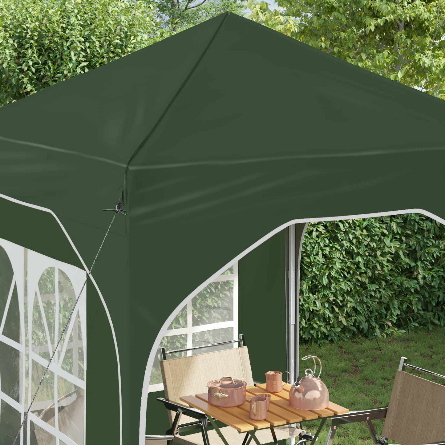 vidaXL Pop-up Party Tent 192 x 192 x 245 cm Green