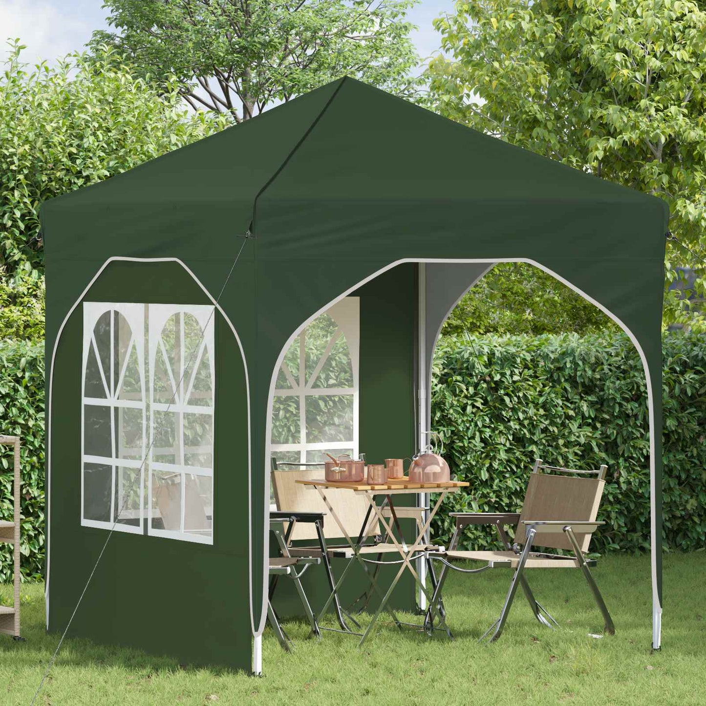 vidaXL Pop-up Party Tent 192 x 192 x 245 cm Green