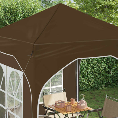 vidaXL Pop-up Party Tent 192 x 192 x 245 cm Taupe