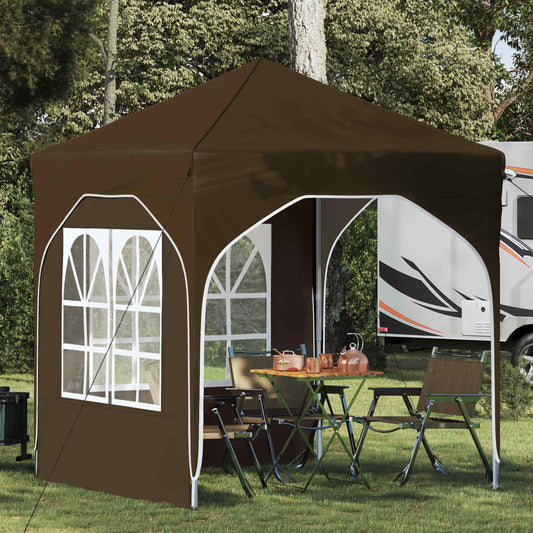 vidaXL Pop-up Party Tent 192 x 192 x 245 cm Taupe