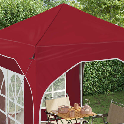 vidaXL Pop-up Party Tent 192 x 192 x 245 cm Burgundy