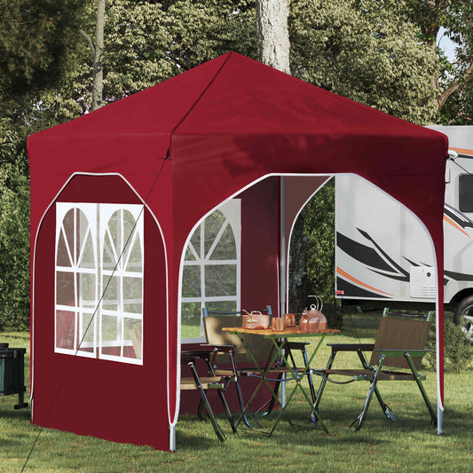 vidaXL Pop-up Party Tent 192 x 192 x 245 cm Burgundy