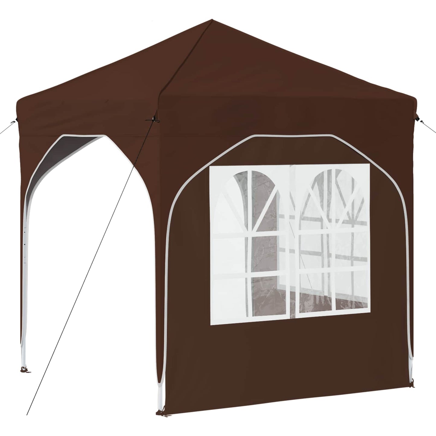 vidaXL Pop-up Party Tent 192 x 192 x 245 cm Brown