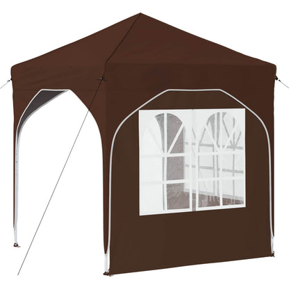 vidaXL Pop-up Party Tent 192 x 192 x 245 cm Brown