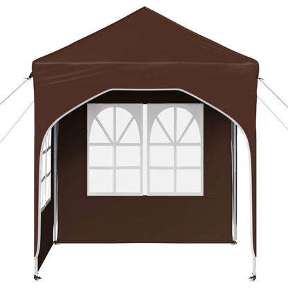 vidaXL Pop-up Party Tent 192 x 192 x 245 cm Brown
