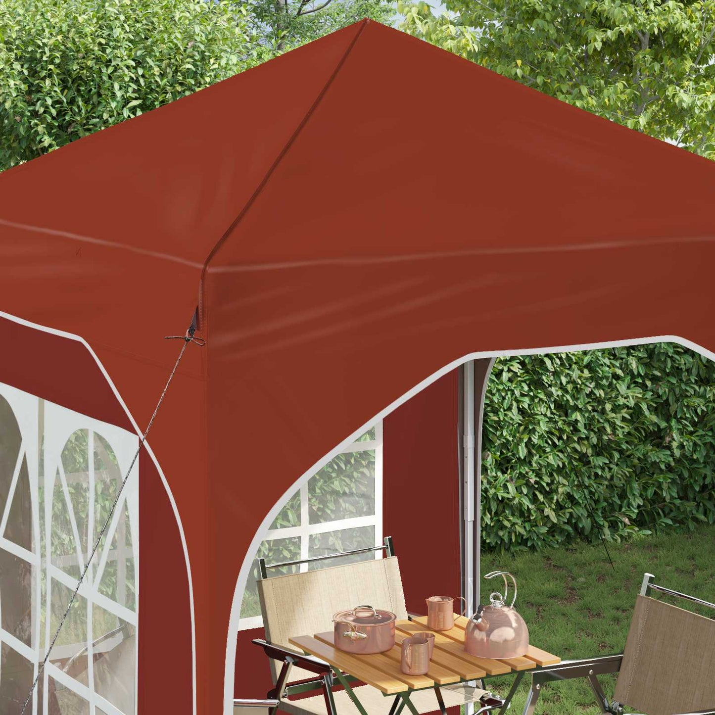 vidaXL Pop-up Party Tent 192 x 192 x 245 cm Terracotta
