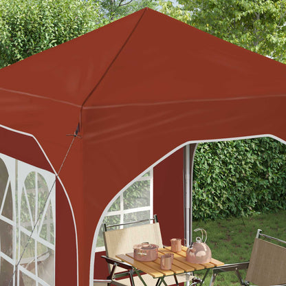 vidaXL Pop-up Party Tent 192 x 192 x 245 cm Terracotta