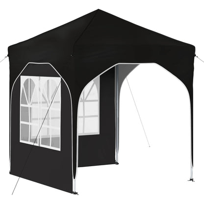 vidaXL Pop-up Party Tent 192 x 192 x 245 cm Black