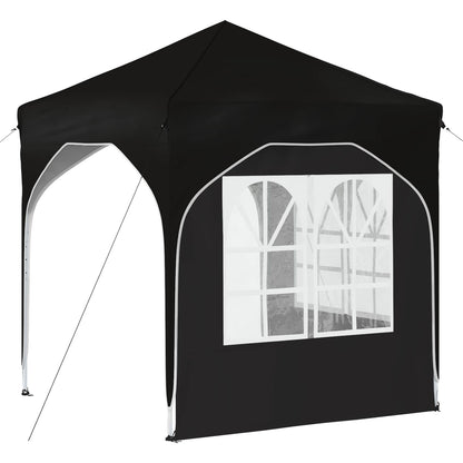 vidaXL Pop-up Party Tent 192 x 192 x 245 cm Black