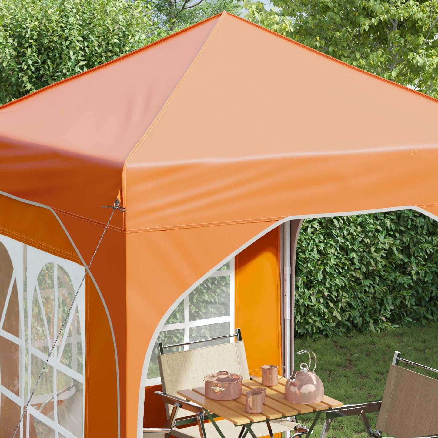 vidaXL Pop-up Party Tent 192 x 192 x 245 cm Orange