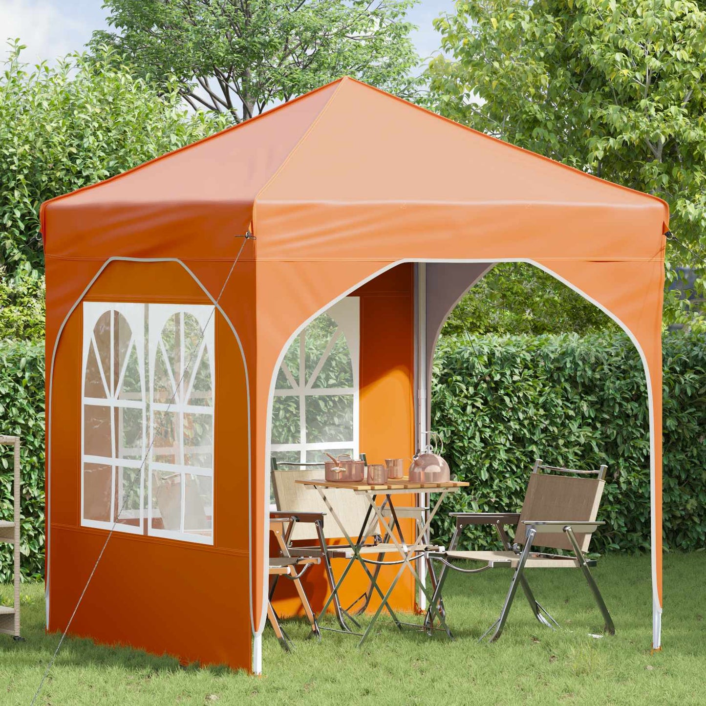vidaXL Pop-up Party Tent 192 x 192 x 245 cm Orange