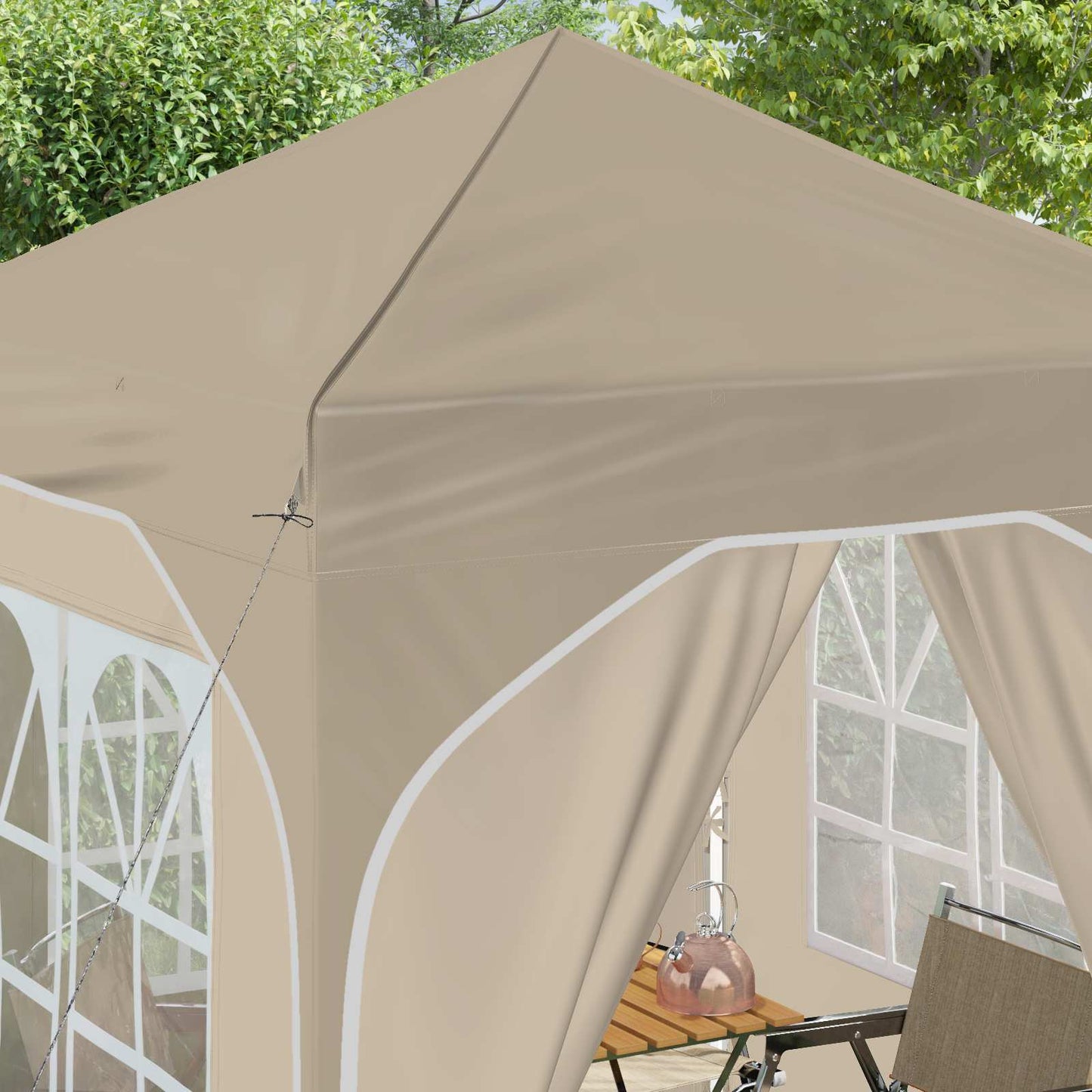 vidaXL Pop-up Party Tent 192 x 192 x 245 cm Cream