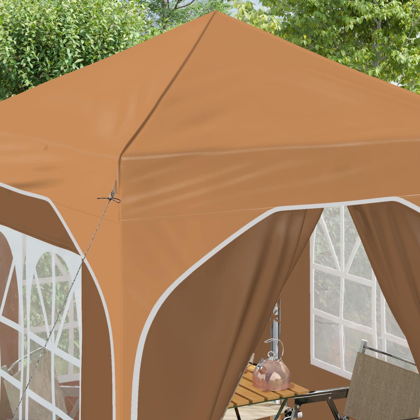 vidaXL Pop-up Party Tent 192 x 192 x 245 cm Beige