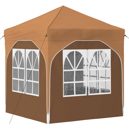 vidaXL Pop-up Party Tent 192 x 192 x 245 cm Beige