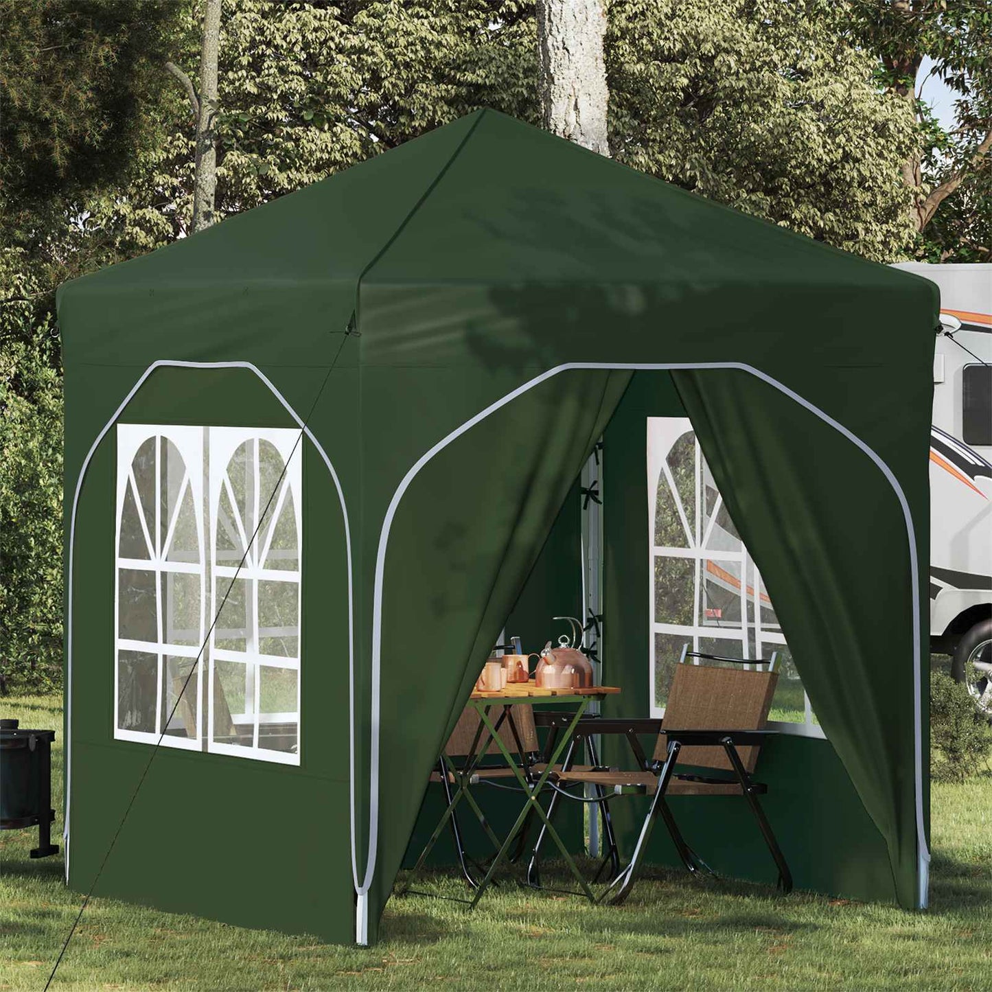 vidaXL Pop-up Party Tent 192 x 192 x 245 cm Green